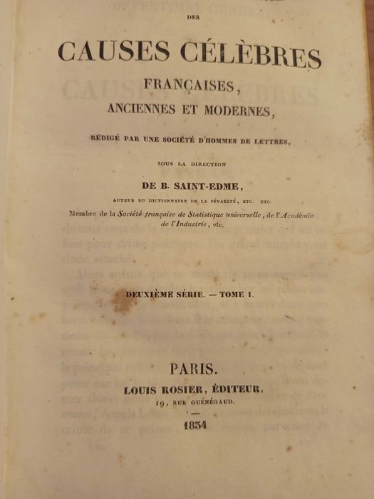 Causes Célèbres de 1834