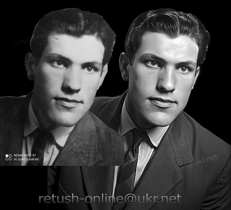 Ретуш фото на памятник .