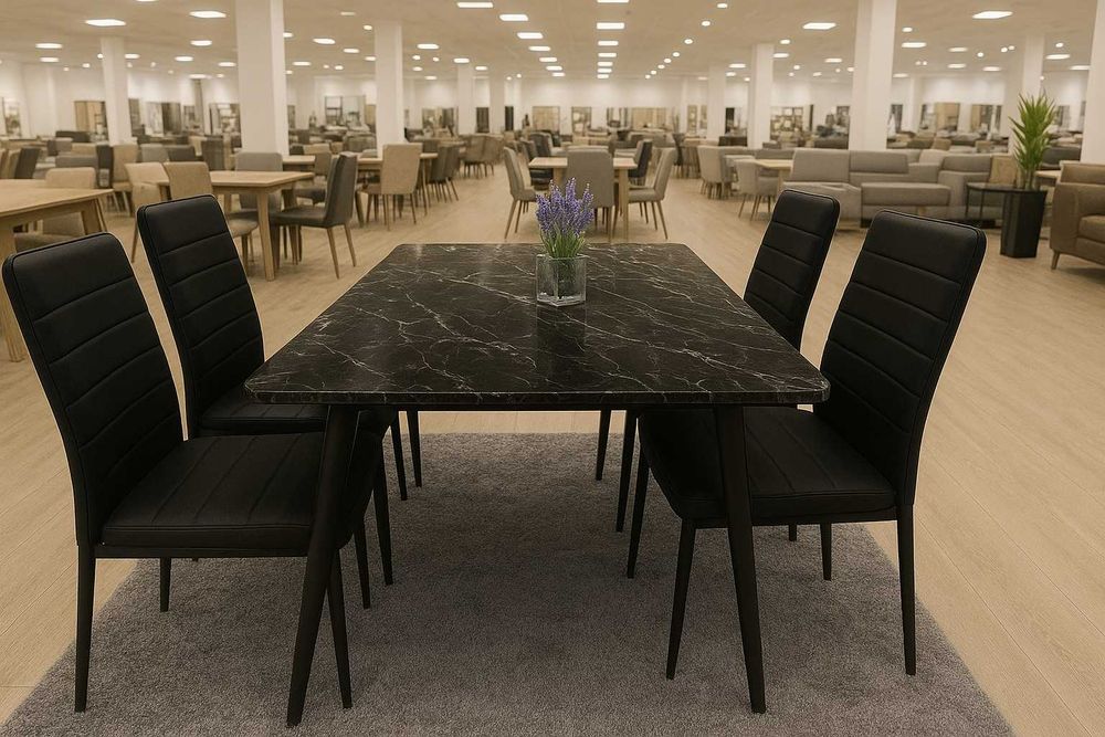 MESA DE VIDRO TEMPERADO + 4 CADEIRAS  envio gratis paga na entrega