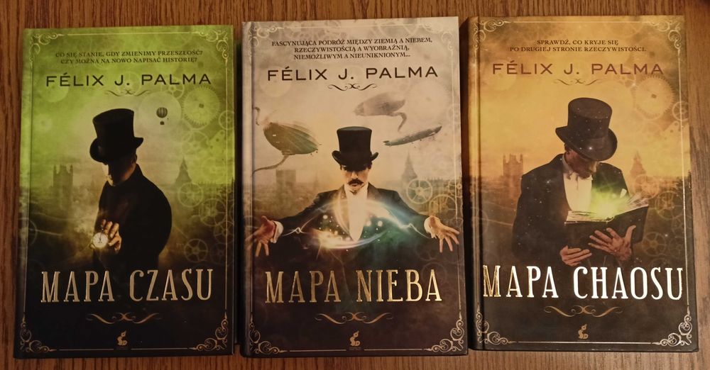 książki Mapa czasu Mapa nieba Mapa chaosu - Felix J. Palma