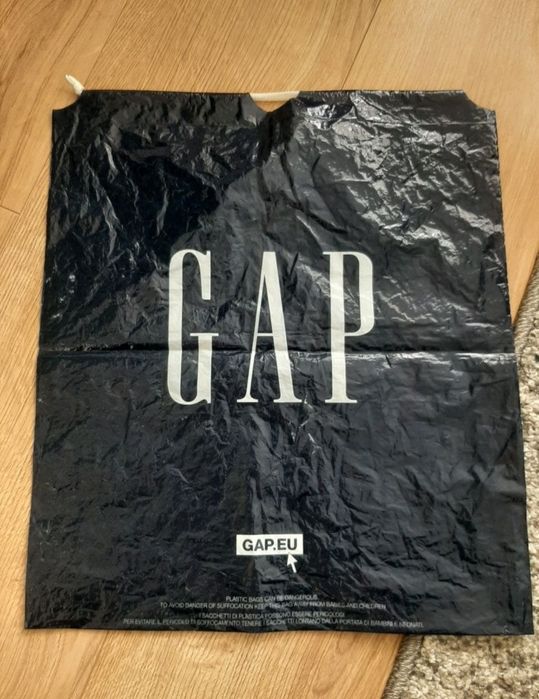 GAP worek na buty strój sportowy granatowy foliowy ze ściągaczem