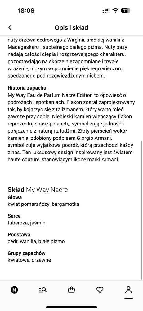 My way narce edycja limitowana