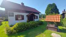 Chata w Soblówce nad potokiem Cicha. Beskid Żywiecki