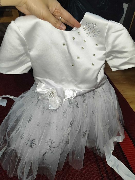 Плаття сніжинки на Новий рік