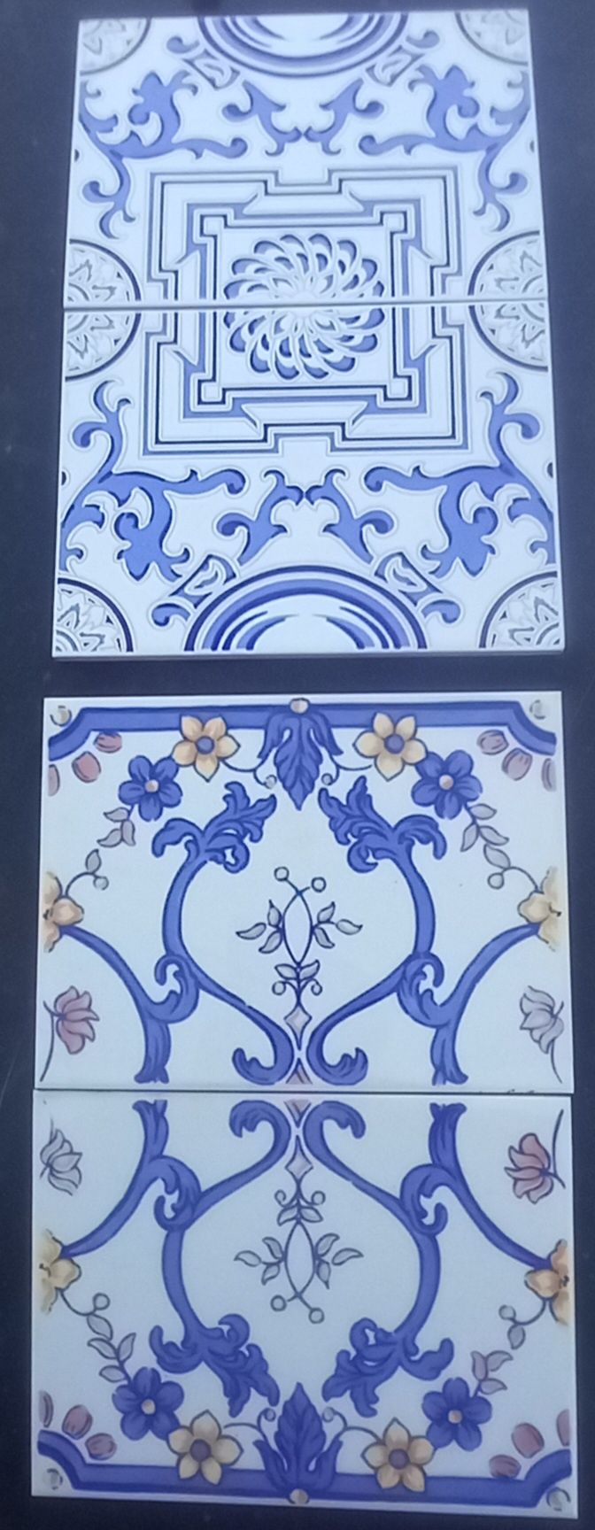 Azulejos como mostro nas fotos tenho vários m2