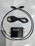 Konwerter audio - DAC. Z Toslink, Coaxial na 2x RCA. Zestaw. Nowy