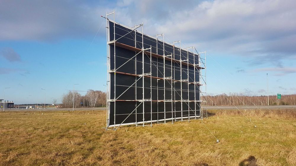 Konstrukcje reklamowe, montaż banerów, brygada, doświadczenie