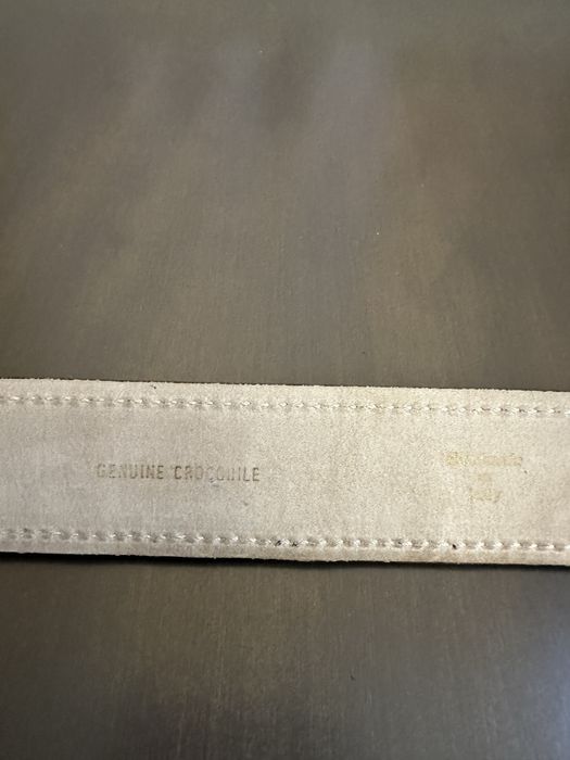 Оригинальный ремень Brioni из крокодила