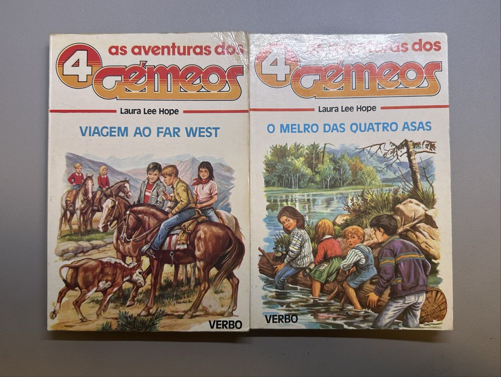Livros Coleção 4 Gémeos, Viagens no Tempo, Asa Delta, 1001 Dectectives