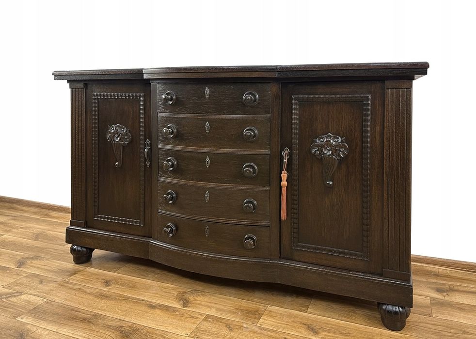 KOMODA BUFET antyk 5 szuflad szafka pod TV RTV