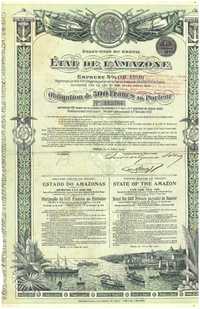 Obrigação Brasil, Estado do Amazonas 1906 (Gold Loan)