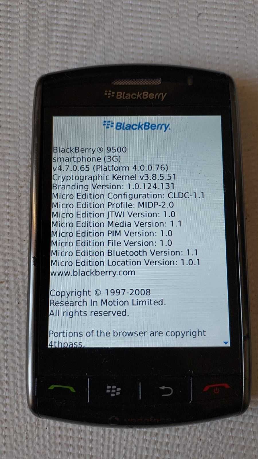 BlackBerry Storm 9500