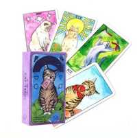 Карти Таро Котів. Cat Tarot 78 карт Нова запакована колода