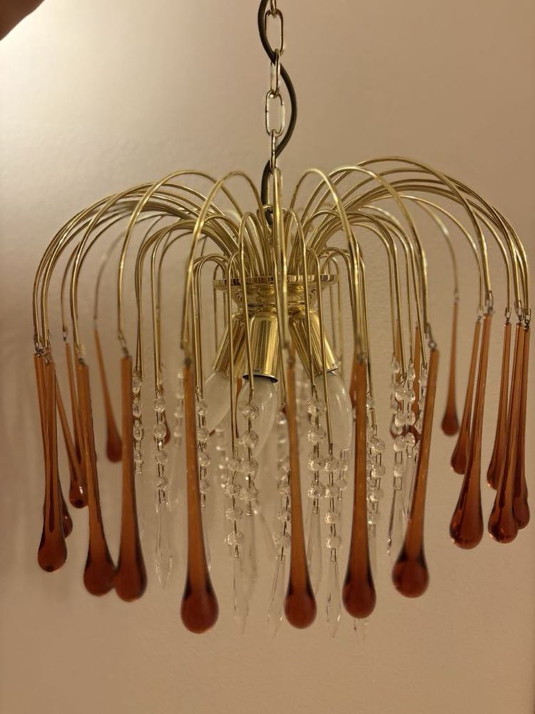 zestaw lamp i żyrandol
