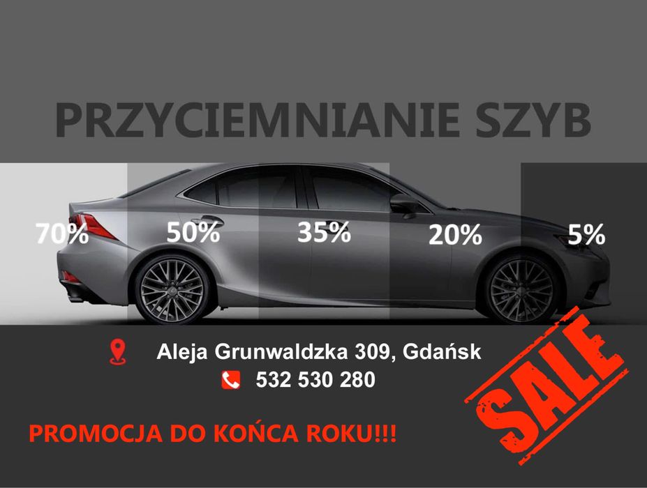 Przyciemnianie szyb. Usuwanie wgnieceń bez lakierowania.