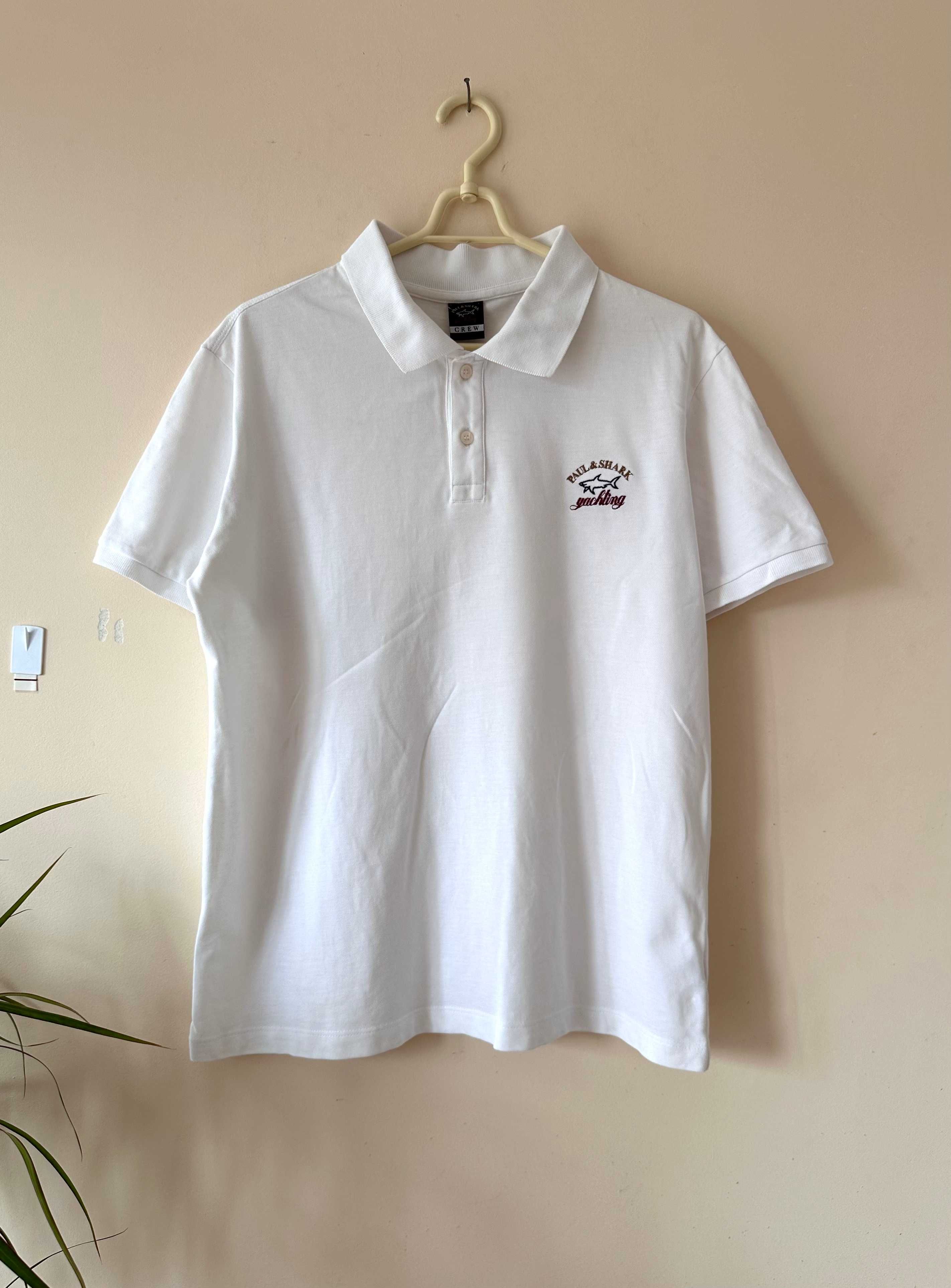 Koszulka Polo Paul & Shark męska biała r. S/M