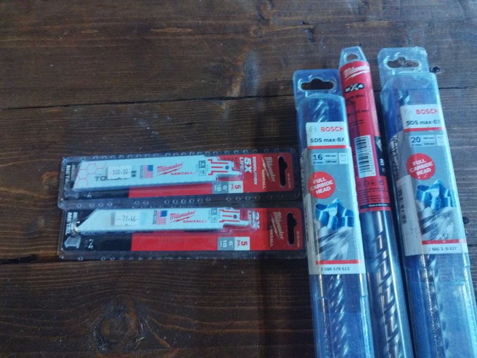 Wiertła do betonu, brzeszczoty .