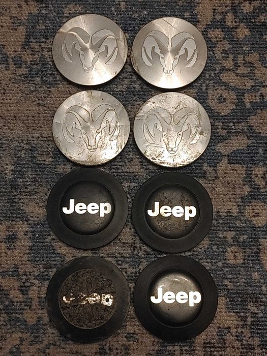 Dekielki alufelgi Dodge 63mm x 57mm oryginał Jeep 64mm x 58mm