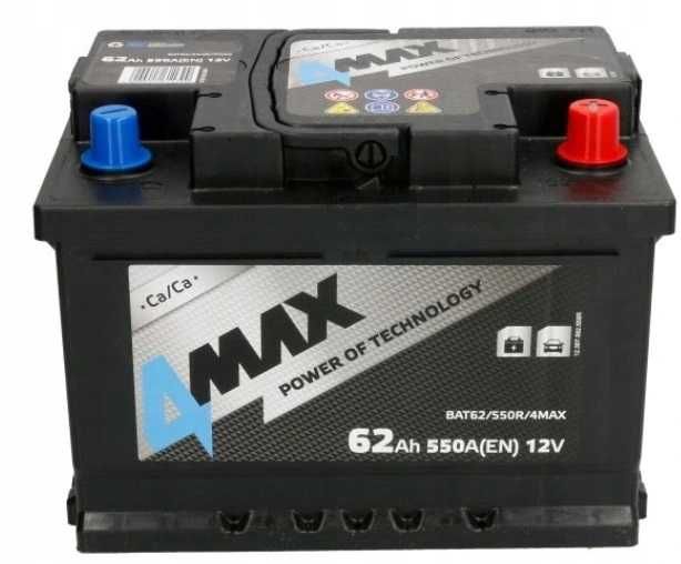 Akumulator JENOX 4max 12v 62ah 550a P+ Radom, 3 lata gw. WYSYŁKA free