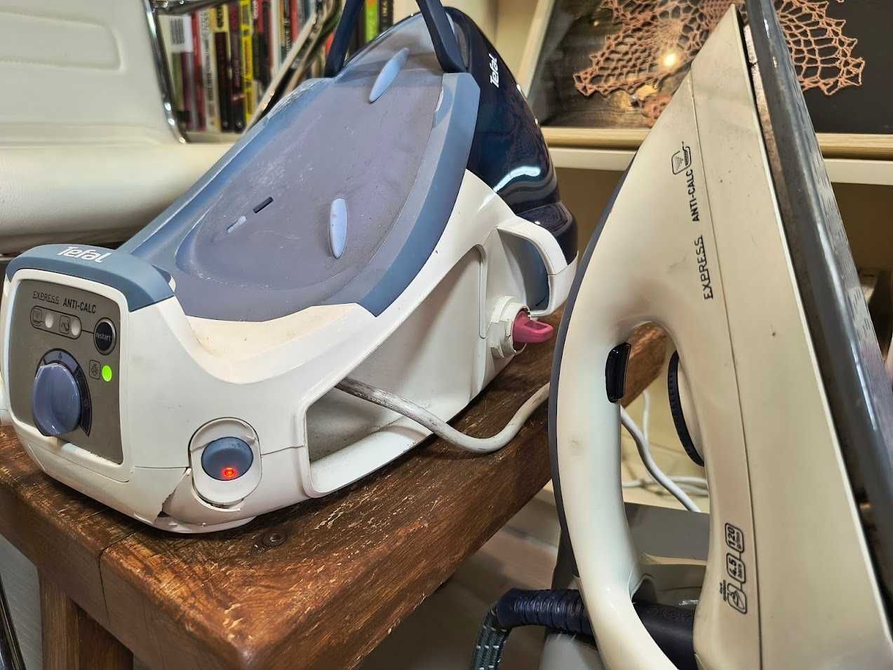 Używane żelażko Tefal gv7250-stacja parowa pro express, wada obudowy