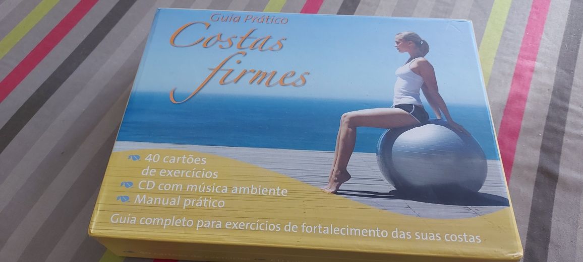 Caixa com exercícios para costas