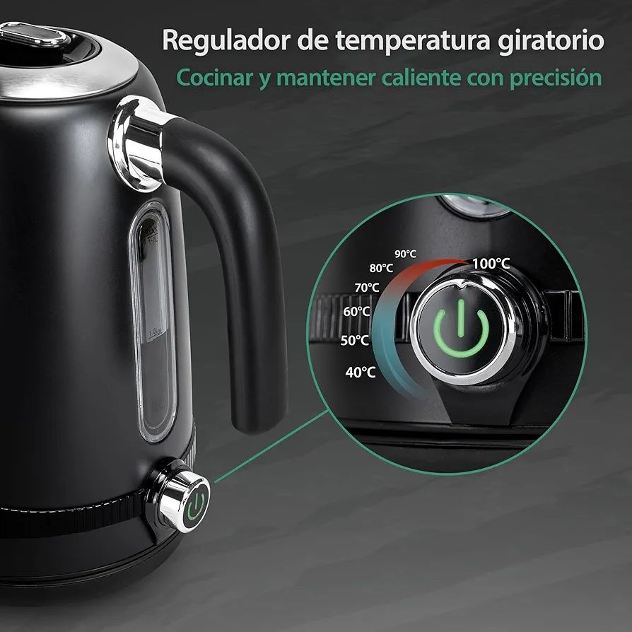 Czajnik Elektryczny Impolio Ustawieniem Temperatury 1,7L 2200W