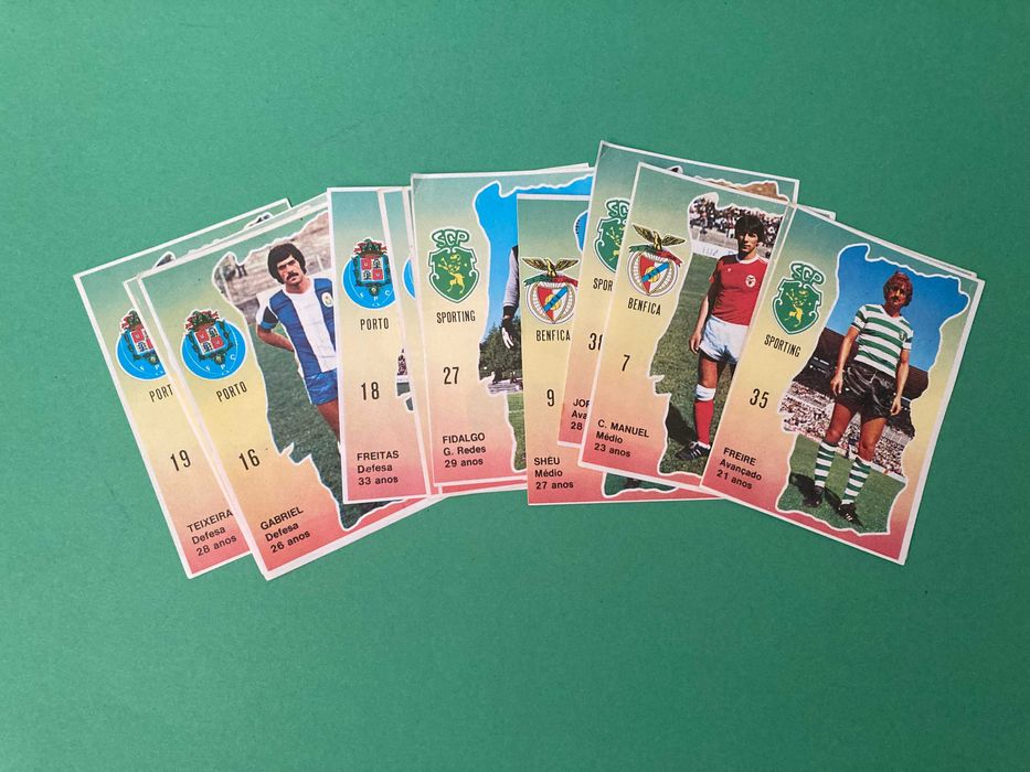 Lote de 13 Cromos de Futebol Antigos Anos 70