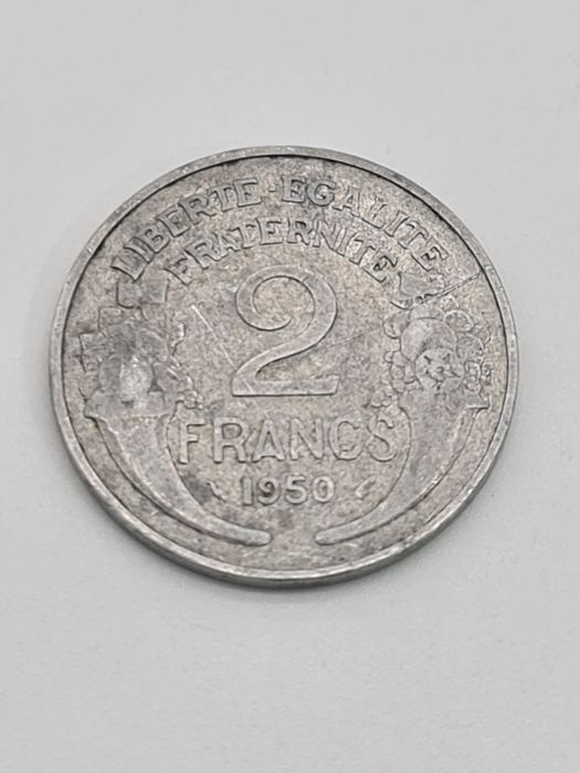 Moeda de 2 francos da França 1950