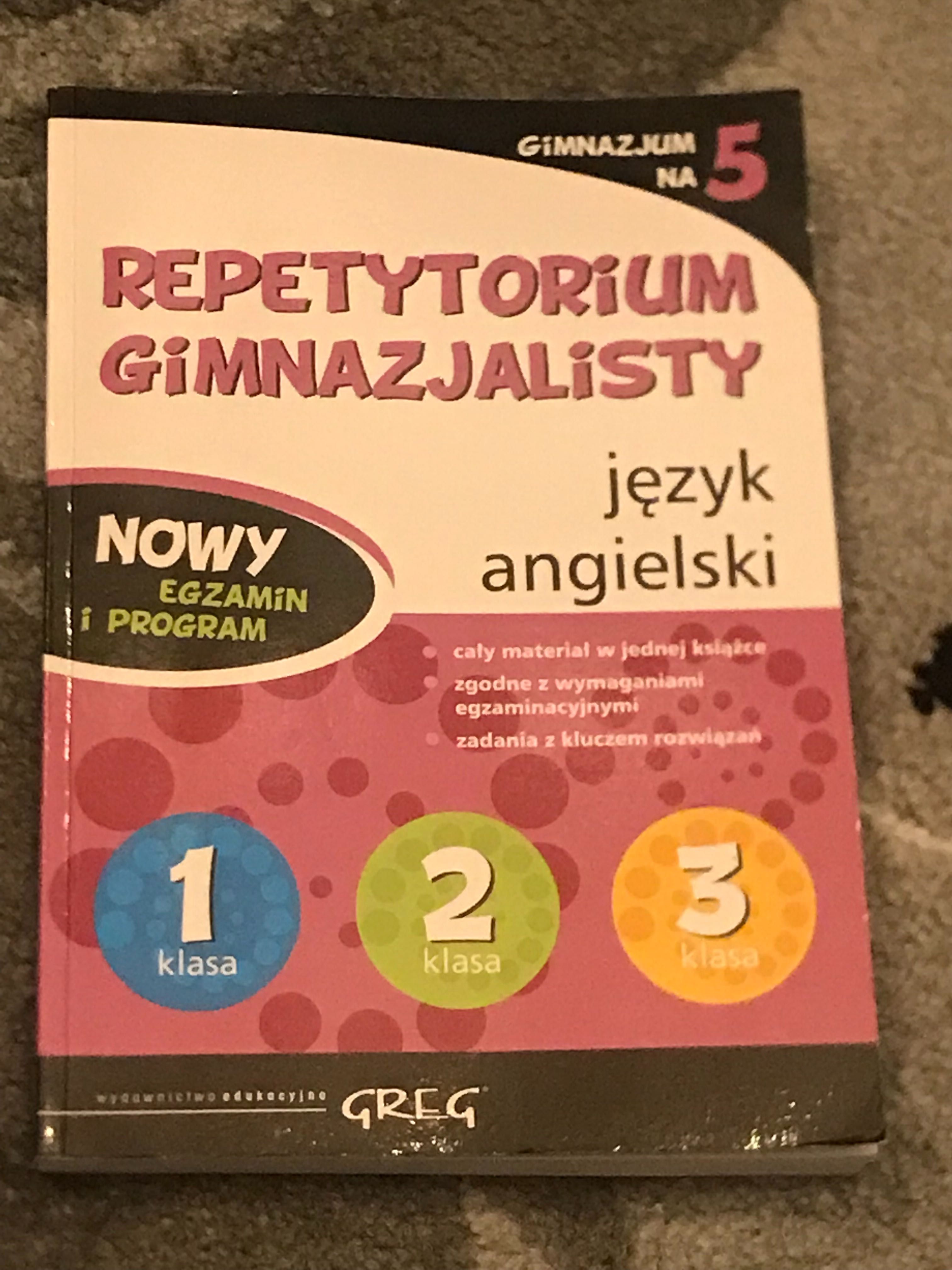 Repetytorium gimnazjalisty, język angielski