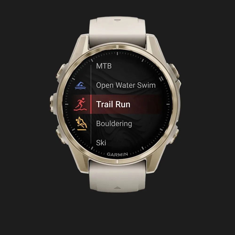Смарт-годинник Garmin Fenix 8 43mm AMOLED Sapphire Soft Gold