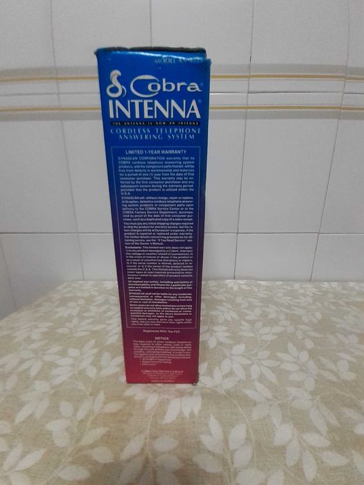 Telefone sem fios-Cobra Intenna Model AN-B