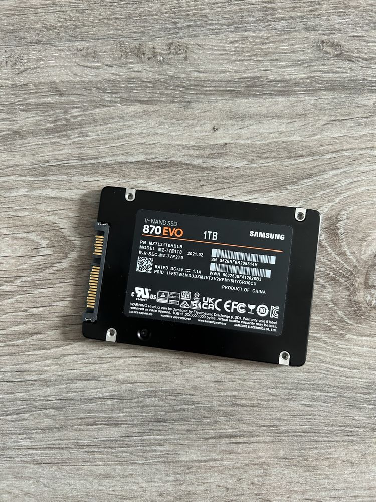 Samsung SSD 870 EVO 1TB V-nand SSD