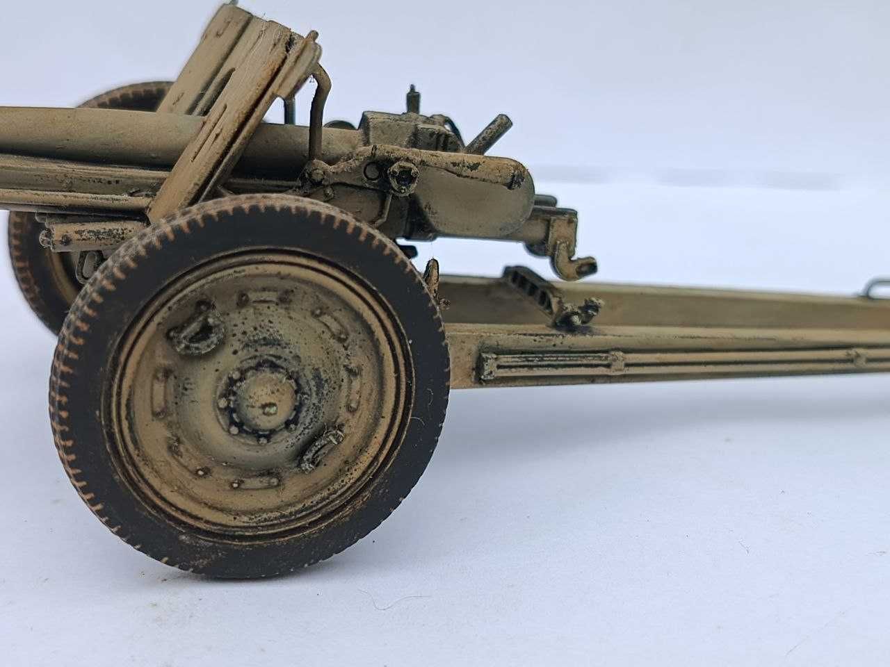 Сборная пластиковая модель.1/35 ICM.Пушка 7.62 cm Pak 36(r)(Собранная)
