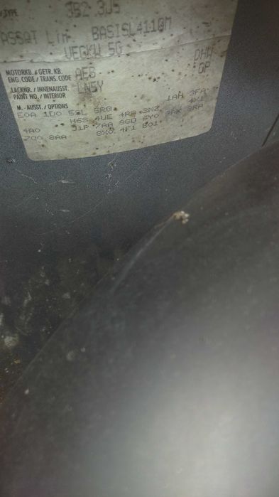 lusterko lampa zderzak drzwi szyba pas passat b5  1.8t aeb dhw  ln5y