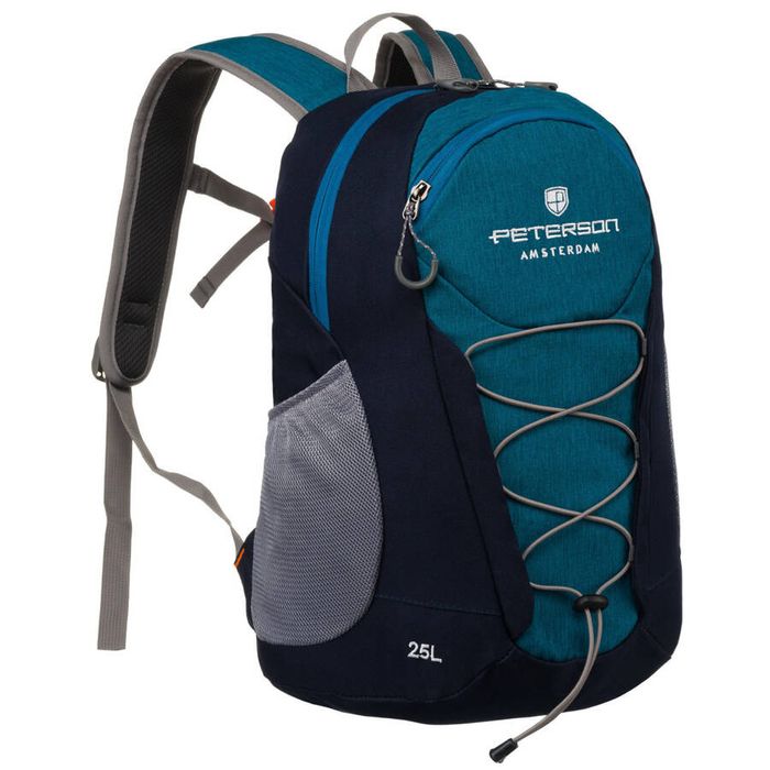 lekki plecak na wycieczki z kieszeniami na suwak - peterson