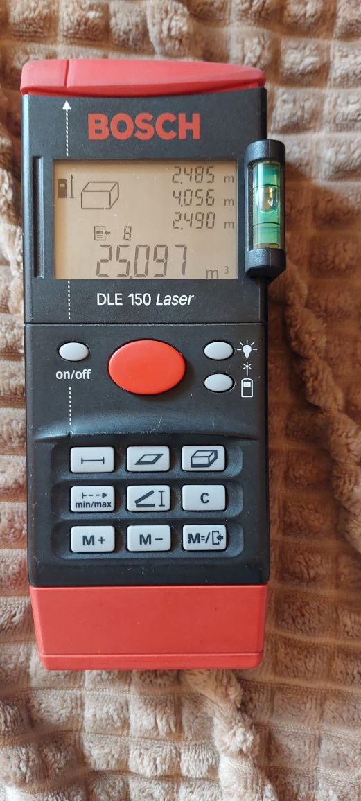 Dalmierz laserowy Bosch DLE 150 STAN  IDEALNY . Uzywany może 3miesiace