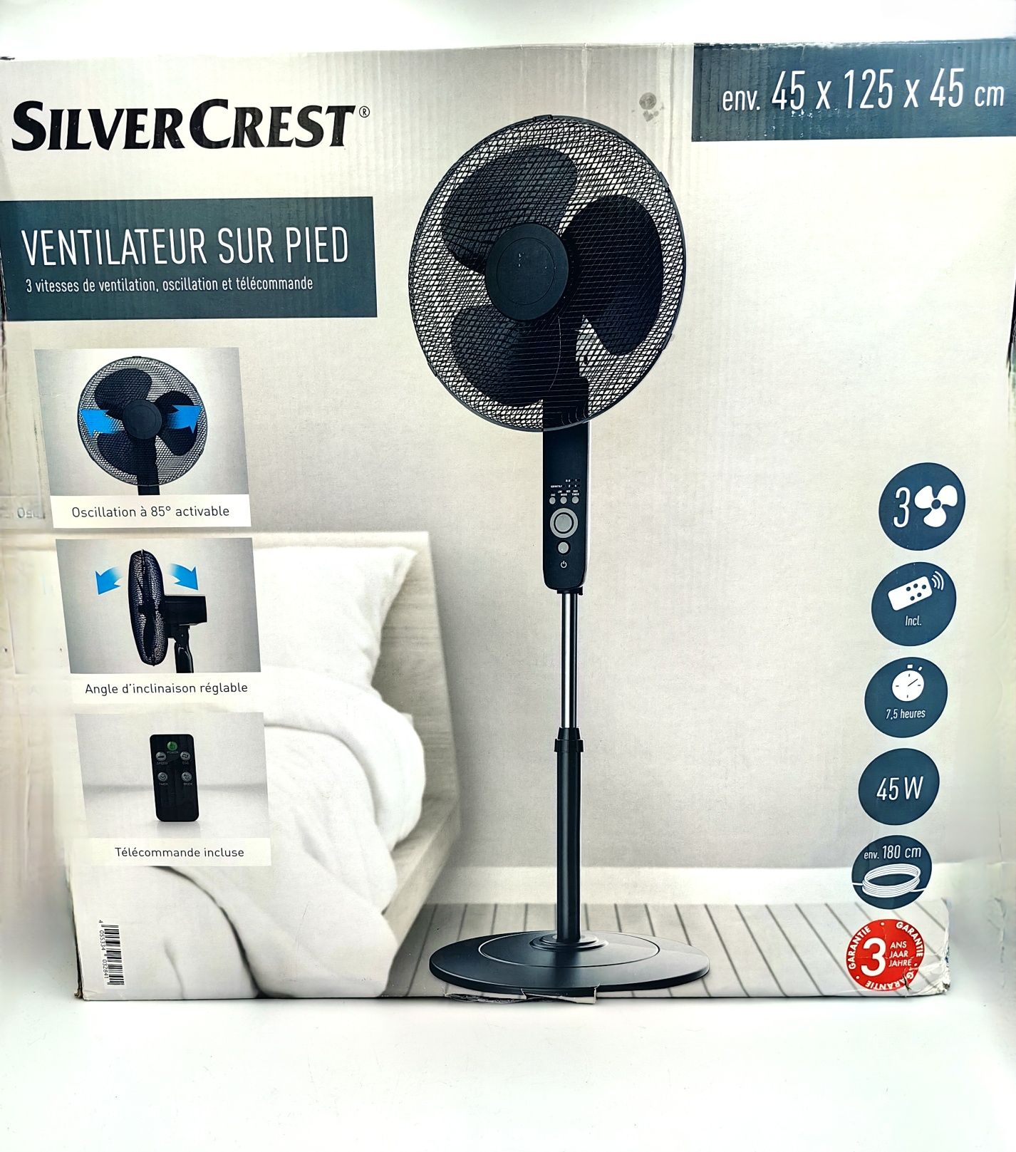 Silvercrest® Wentylator stojący SSVF 45 B1 45 W