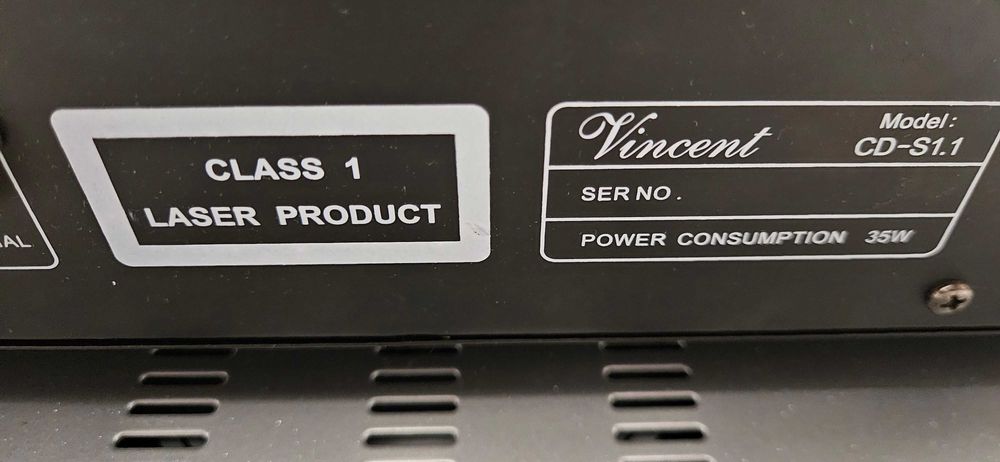 Vincent CD-S1.1 (CDS1.1) Odtwarzacz płyt CD / HDCD