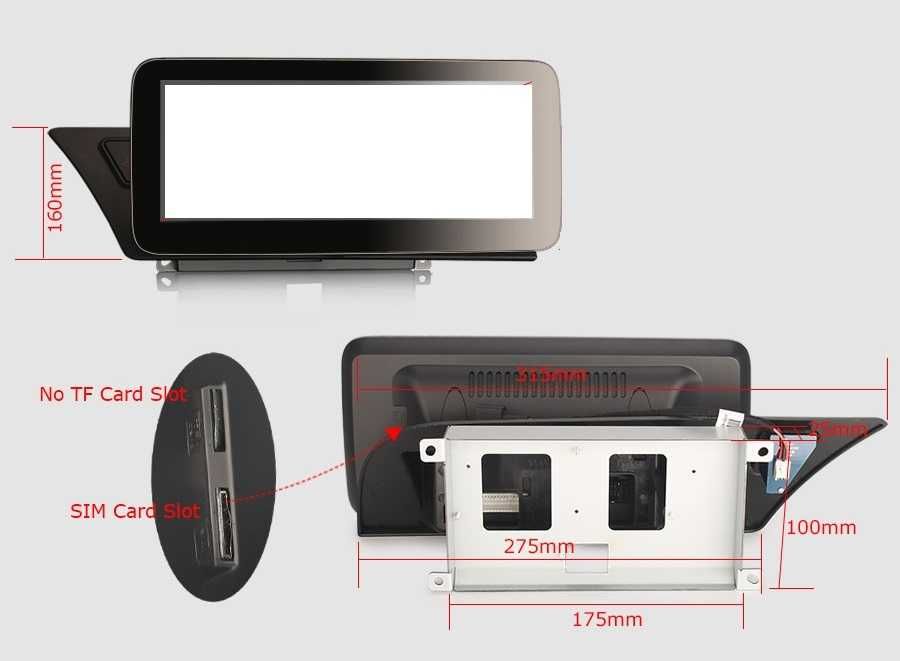 Radio FM RDS CarPlay Android WiFi 4G MP3 MP4 GPS Audi A4 A5 12.3 cala