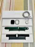 Apple Watch series 7 41 mm GPS zielony + opaska skórzana