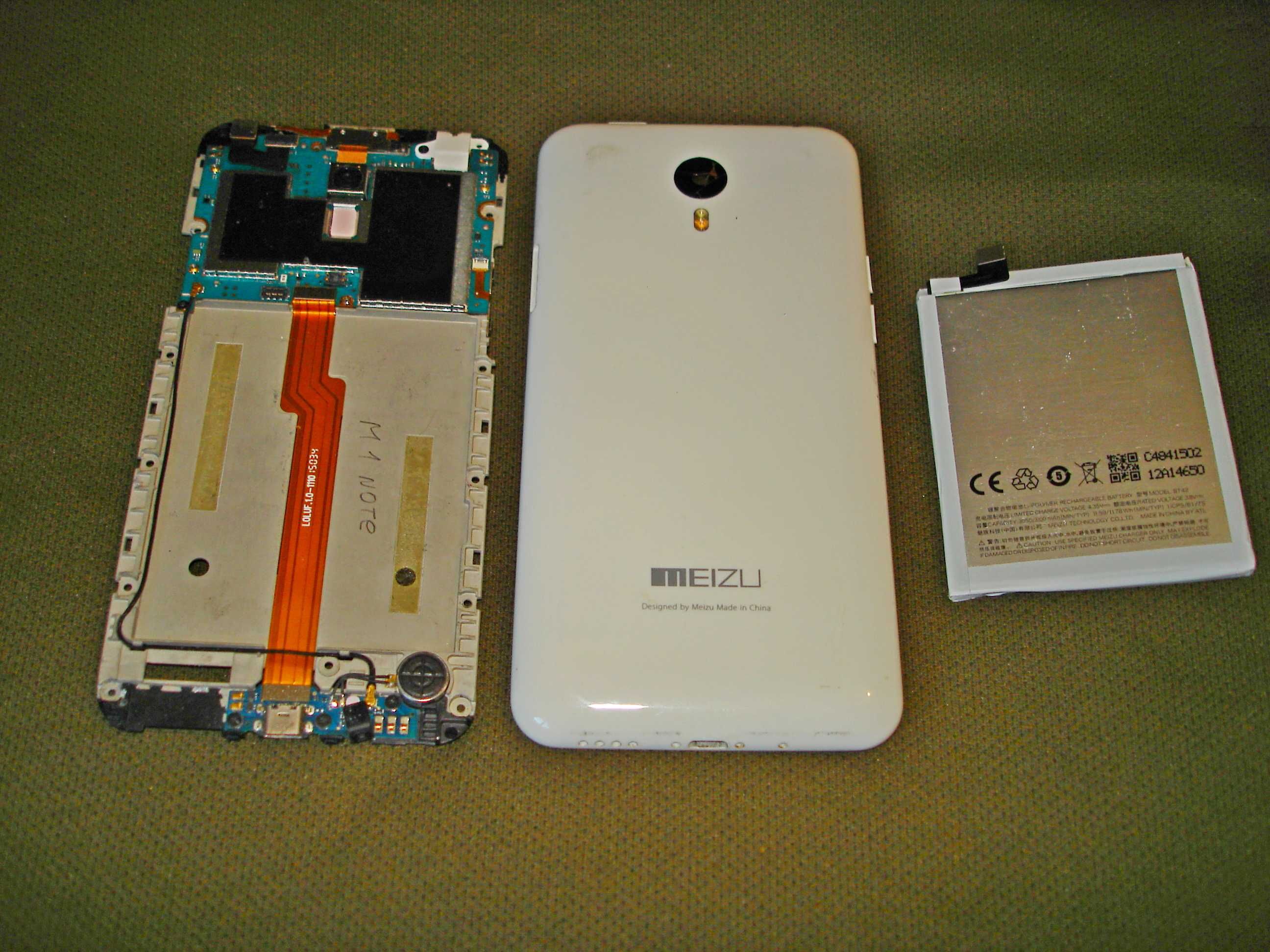 Запчасти Meizu M1 Note рабочая плата