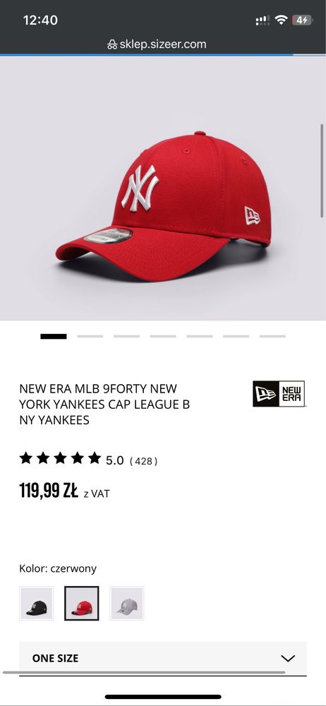 Czapka New Era New York Yankees MLB 9Forty