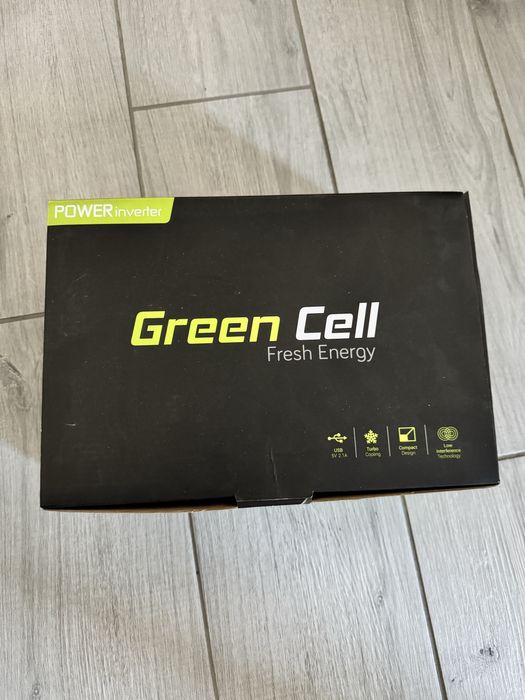 Інвертор Greencell 12В/230В 500Вт/1000Вт Чиста синусоїда
