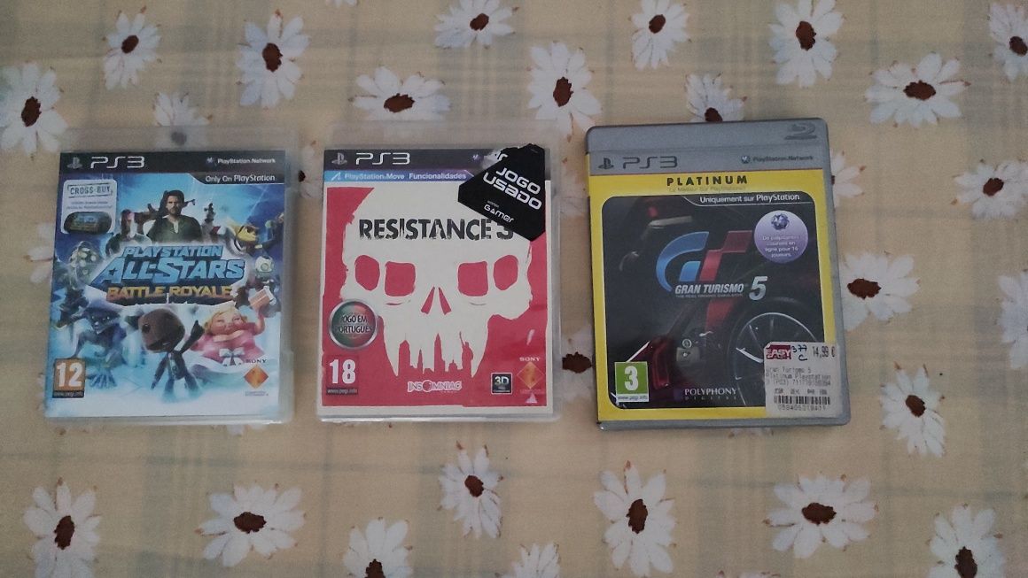 Jogos PS3 &  Wii - Resistance, Grand Turismo, Battle Royale, Splinter