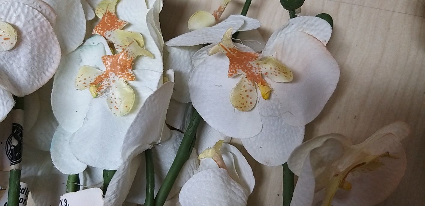 Orquídeas Brancas, artifíciais.