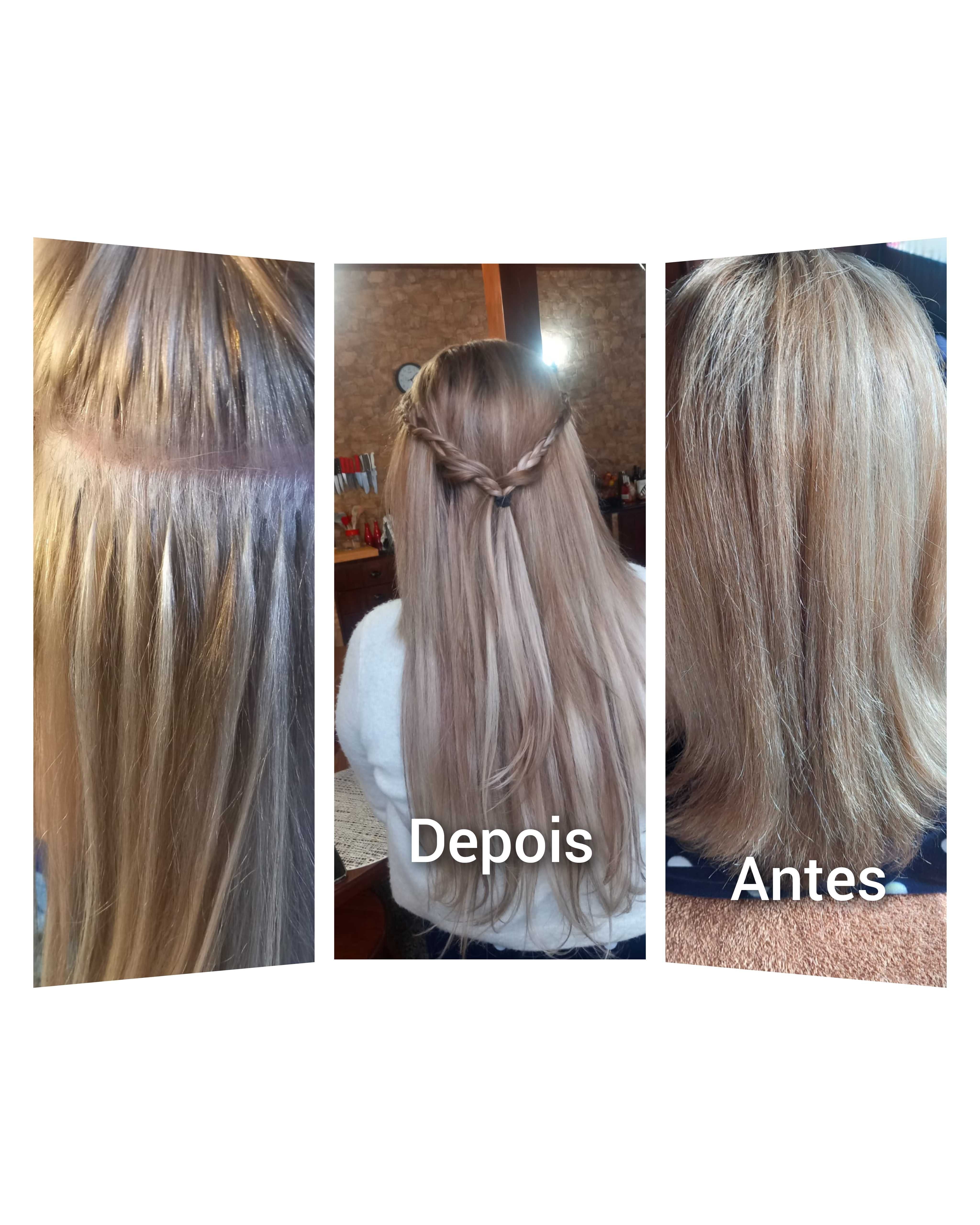 Extensões de cabelo humano