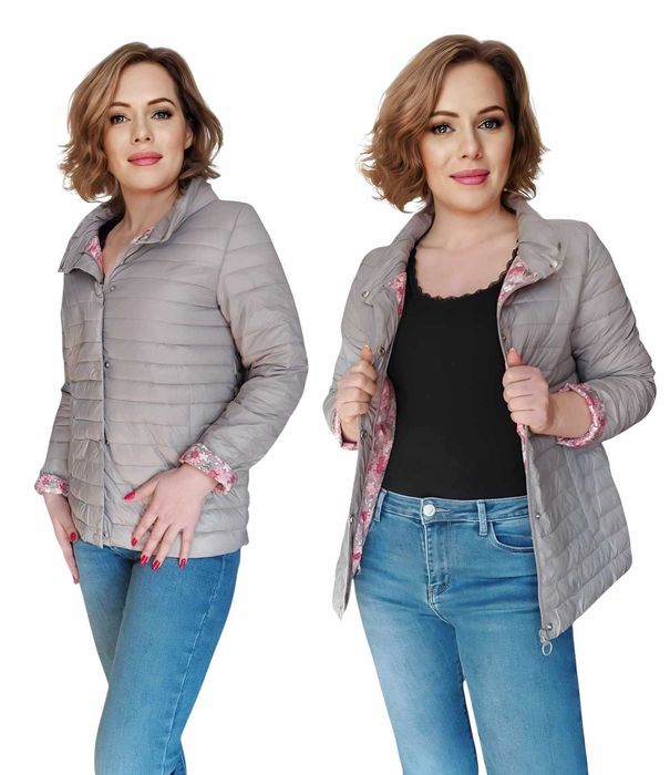 NOWA damska kurtka wiosenna przejściowa kurtka beżowa LEKKA XL 42