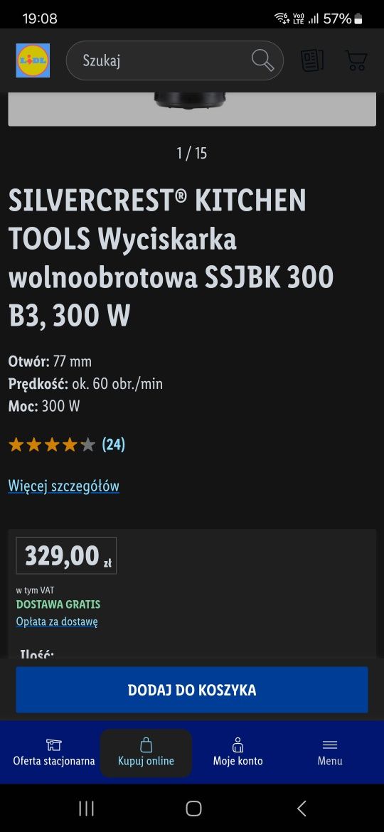 Wyciskarka Lidl Silvercrest