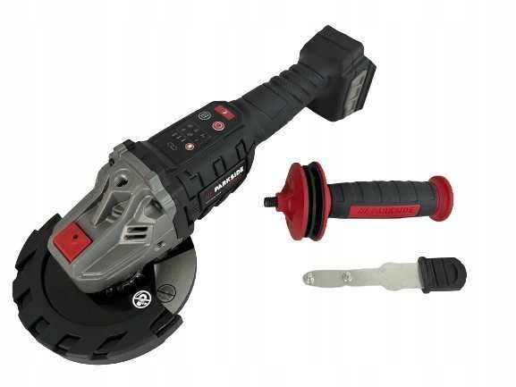 Szlifierka kątowa akumulatorowa Parkside PWSAP 20-li E5 125 mm walizka