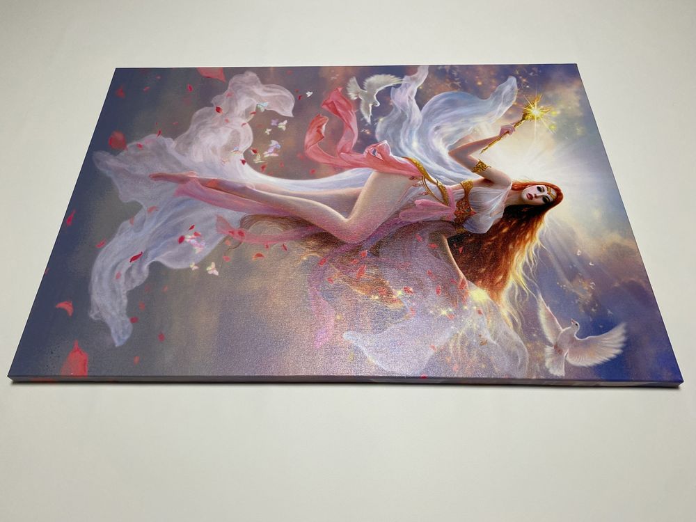 Новая Картина Богиня Ангел Афродита цветов Греции 100х70 фото печать